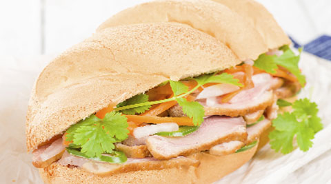 The Vietnamese banh mi is the baguette made airier.