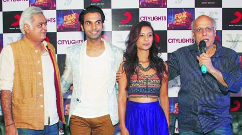 Hansal Mehta, Rajkummar, Patralekha and Mahesh Bhatt at the promotion of CityLights