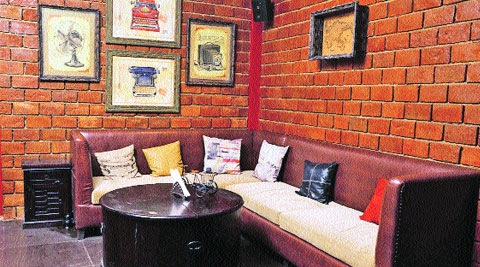 The lounge area of Moonshine.