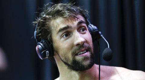 Phelps finished a close second in the 100m butterfly to his great rival Ryan Lochte at his comeback in suburban Phoenix last month but touched the wall first on Friday. (AP)