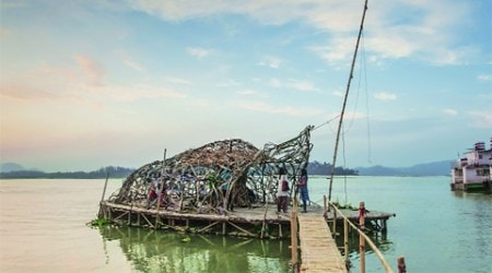 Rivers were the main mode of transport here, before fuel got so expensive that the ferries could not function.