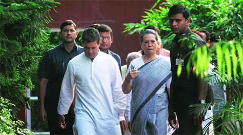 Sonia and Rahul head to address the media in Delhi Friday. 