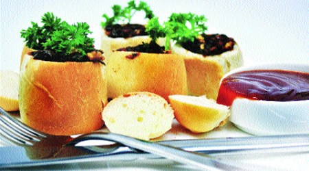 Inside Barrels a dish called Bunny Chao.