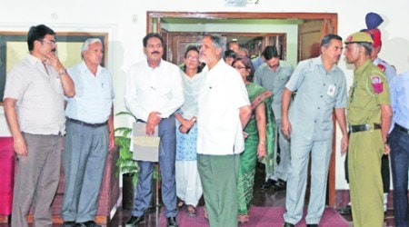 L-G Najeeb Jung during a visit to the Delhi Secretariat recently. (Archive)