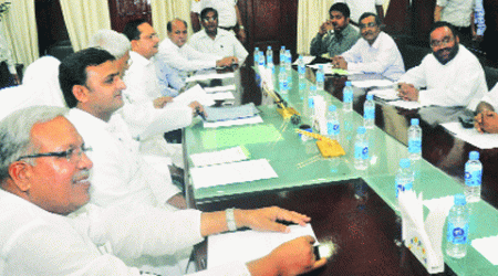 Akhilesh Yadav at all-party meeting a day before the Assembly session, in Lucknow on Wednesday.