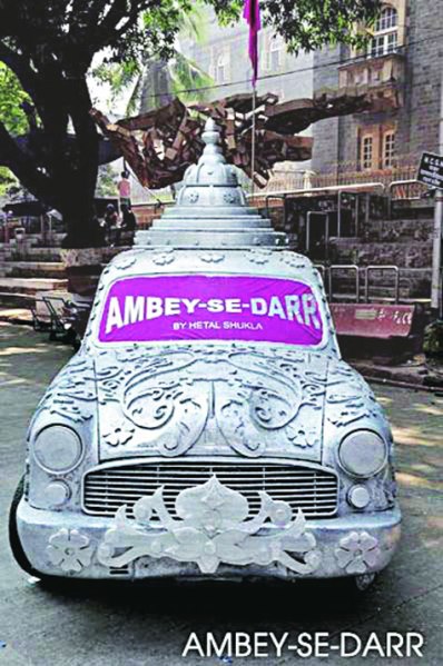 Hetal Shukla has been working on the Ambassador for the last seven years, with installations such as Polar Bear, Ambey-Se-Darr or Make Me Famous at art festivals in and outside the country. 
