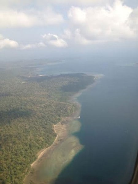 Bird-eye view of the Andaman Islands. (Source: Divya Goyal)