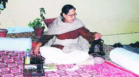 Sita Bimbrahw has taught the charkha to former prime ministers V P Singh and Atal Bihari Vajpayee. (Source: Express photo)