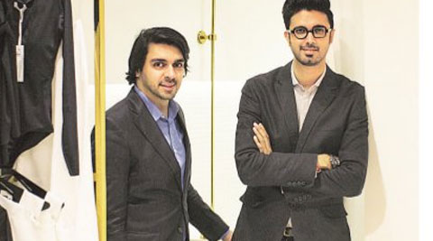 Shivan Bhatia and Narresh Kukreja (right) at their new Swim Boutique in Delhi.