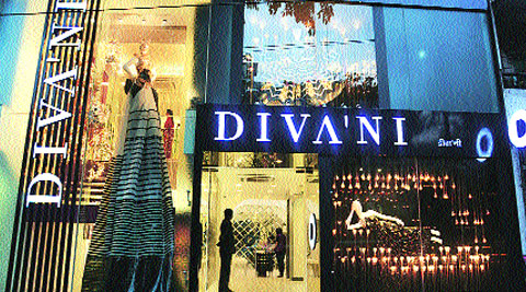 A view of the new Diva'ni store in Mumbai. 