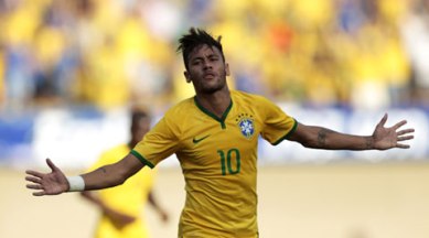 Neymar's Brazil Match Shirt, World Cup 2014 - CharityStars