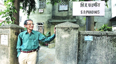 The big break, he says, came in 1952 when he designed the cover for Marathi journal Mohini, which is part of the book. (Source: Express photo by Pavan Khengre)