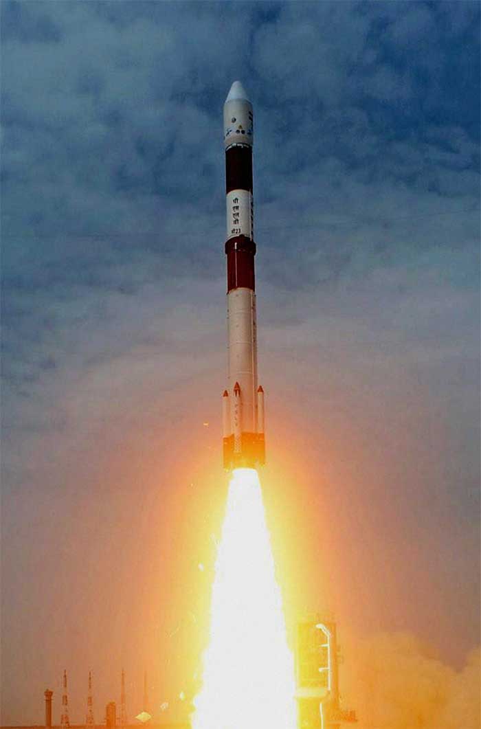 PHOTOS: PM Modi lauds scientists as ISRO launches PSLV C-23 rocket from ...