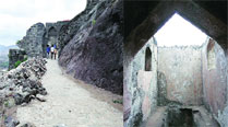 3.5 crores spent on repair of Shivneri Fort,  but visit reveals a crumbling, dirty structure