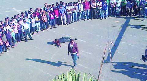 A fim shoot in progress at the College of Agriculture, Pune. (Source: Atikh Rashid)