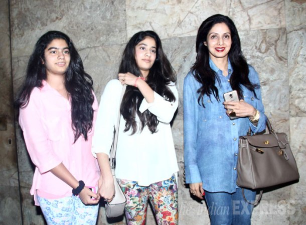 Fugly screening: Cousins Sonam, Jhanvi, aunt Sridevi cheer for Mohit ...