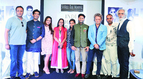 Designers and sponsors of the India Couture Week 2014 at Taj Palace, Delhi. (Source: Express Photo)