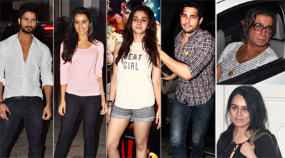 Ek Villain: Shraddha, Sidharth, Alia, Parineeti, Shahid, Varun at ...