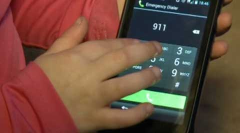 Sweeping fingers in shapes across the screen of a smartphone can grant access to apps. (Source: Reuters)