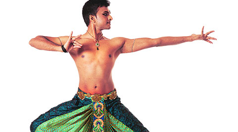 Upadhye and his troupe during a performance in Pune