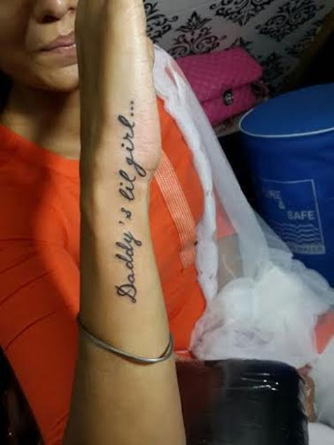 DM for this type Tattoos 💌 Arist - @bharat_purohit_official  #fatherdaughter #love #daughter #indian #gym #girl #holdmyhand #handmade...  | Instagram