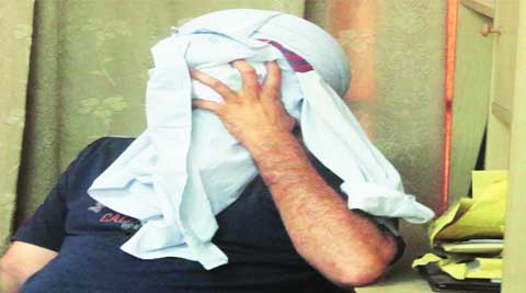 The constable in CBI custody on Thursday. 