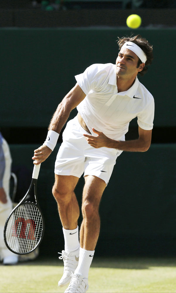 PHOTOS: Wimbledon 2014: Novak Djokovic stands between Roger Federer and ...