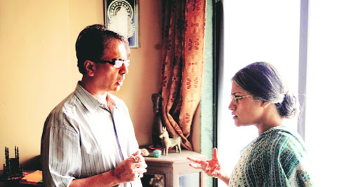 Ananth Mahadevan briefing a scene to  Konkona Sen Sharma