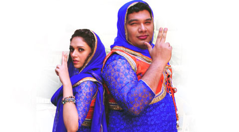 Two much: Aditi Rao Hydari and Kayoze Irani dressed as a woman