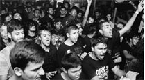 Metal fans in action at a previous gig.