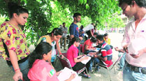 NSUI protests removal of help desks by PU after Tuesday clash ...