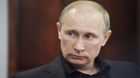 Putin’s popularity is soaring in Russia over the annexation of Crimea from Ukraine. (Source: Reuters)