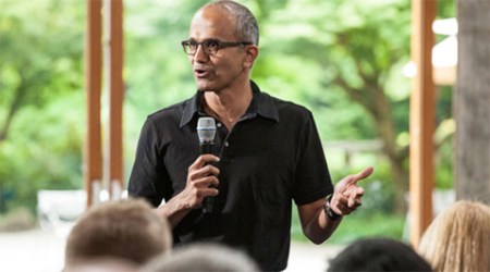 Satya Nadella visits India for the first time after being CEO