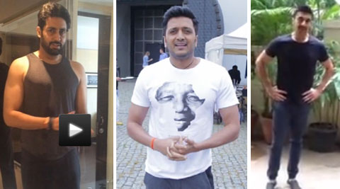 Abhishek Bachchan, Riteish Deshmukh  and Ashish Chowdhary took the Ice Bucket Challenge.