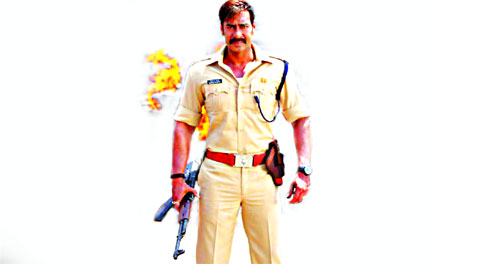 Ajay Devgn as  Bajirao Singham in  Singham Returns
