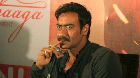 Filmmaking is team work and when a film doesn't work, actors should take discredit for the failure, suggests actor-filmmaker Ajay Devgn, who is gearing up for the release of "Singham Returns", his ninth film with director Rohit Shetty. (Source: Express Photo by Partha Paul)  