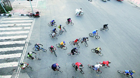 Harsh Vardhan said cycling should be promoted for a healthy lifestyle. ( Source: Express archive )