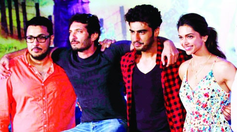 Dinesh Vijan, Homi Adajania, Arjun Kapoor and Deepika Padukone
