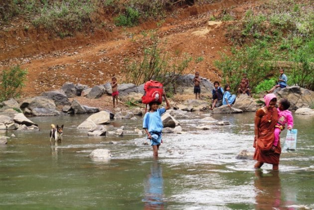 Going to school in the monsoon | Picture Gallery Others News - The ...