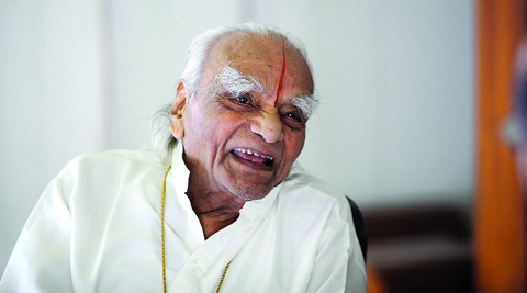 The legendary yoga guru was admitted to a city hospital on August 12 following complaints of acute breathlessness and palpitation, Dr Deepali Mande, who attended on him. (Source: Express photo)