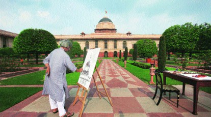 Jogen Chowdhury on how he sketched Rashtrapati Bhavan in ten minutes | Lifestyle News - The Indian Express