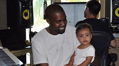 Kanye West Brings Baby North In The Studio Entertainment News The Indian Express