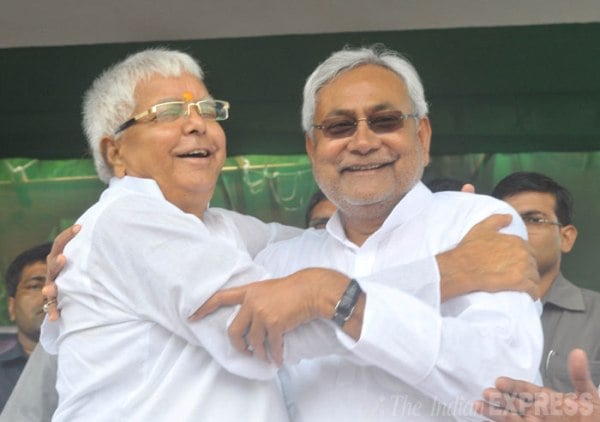 Political enemies, Lalu Prasad and Nitish Kumar set aside their differences to take on the resurgent BJP.
