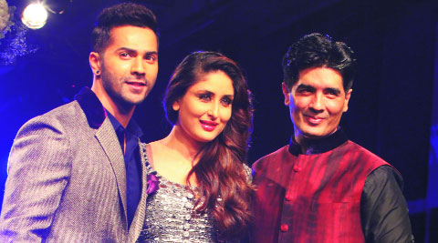 Varun Dhawan and Kareena Kapoor took to the ramp as showstoppers for Manish Malhotra.