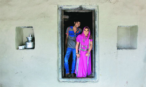 Manohar Singh and Mankunwar at Juda village near Udaipur