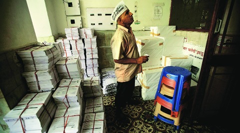 The building near Patel Nagar market selected for the new office. (Source: Express photo by Praveen Khanna)