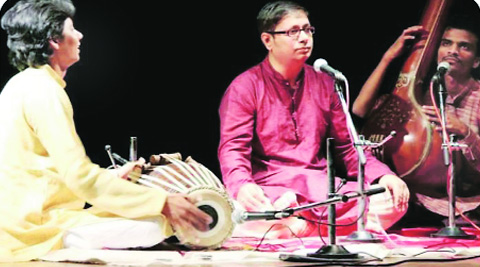 The researcher says his work establishes claims that Indian classical music has roots in the Sama Veda. (Source:Express photo)