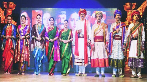 The cast of Rama-Madhava at the event