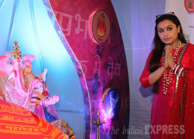 Rani Mukerji Celebrates Ganpati Entertainment Gallery News The Indian Express 