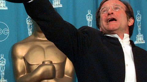 Robin Williams, the Academy Award winner and comic supernova whose explosions of pop culture riffs and impressions dazzled audiences for decades and made him a gleamy-eyed laureate for the Information Age, died Monday in an apparent suicide. He was 63. (Source: AP) 